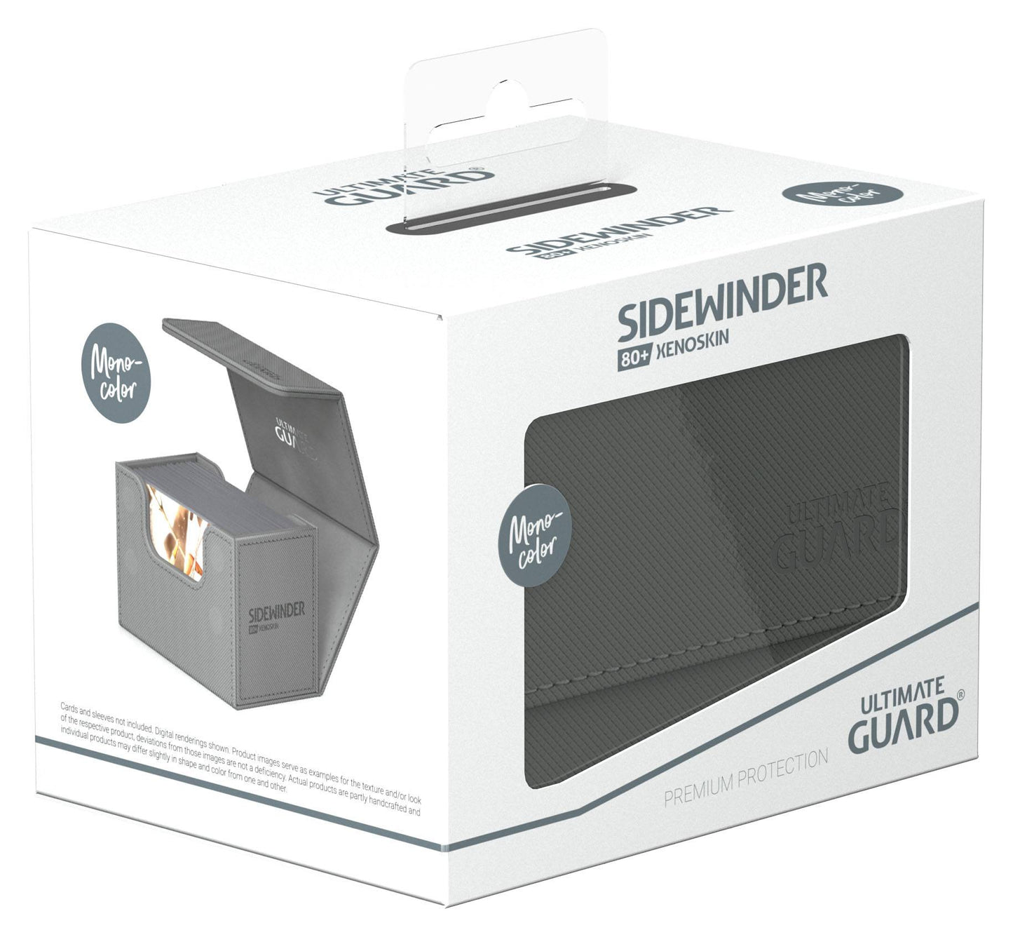 Ultimate Guard Sidewinder 80+ XenoSkin Monocolor Grau trading cards zubehör Ultimate Guard