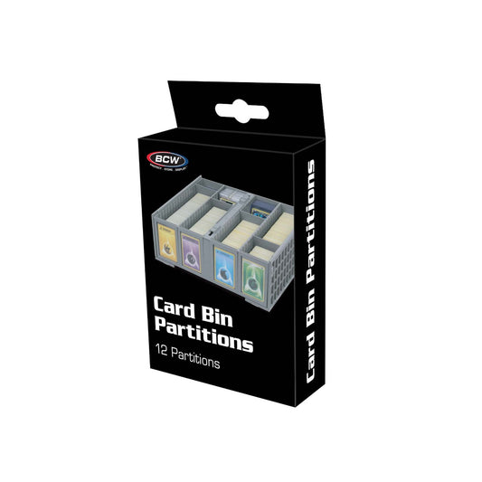BCW Collectible Card Bin Partitions - Gray trading cards zubehör BCW