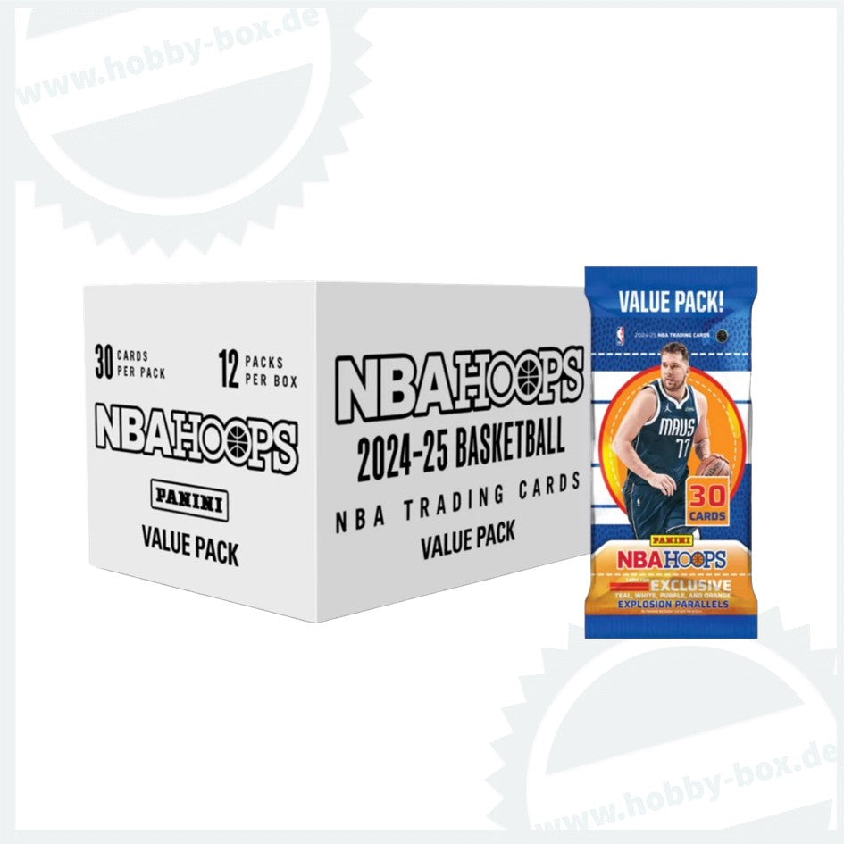 24-25 Panini Hoops Basketball Value Pack Box basketball nba trading cards Panini