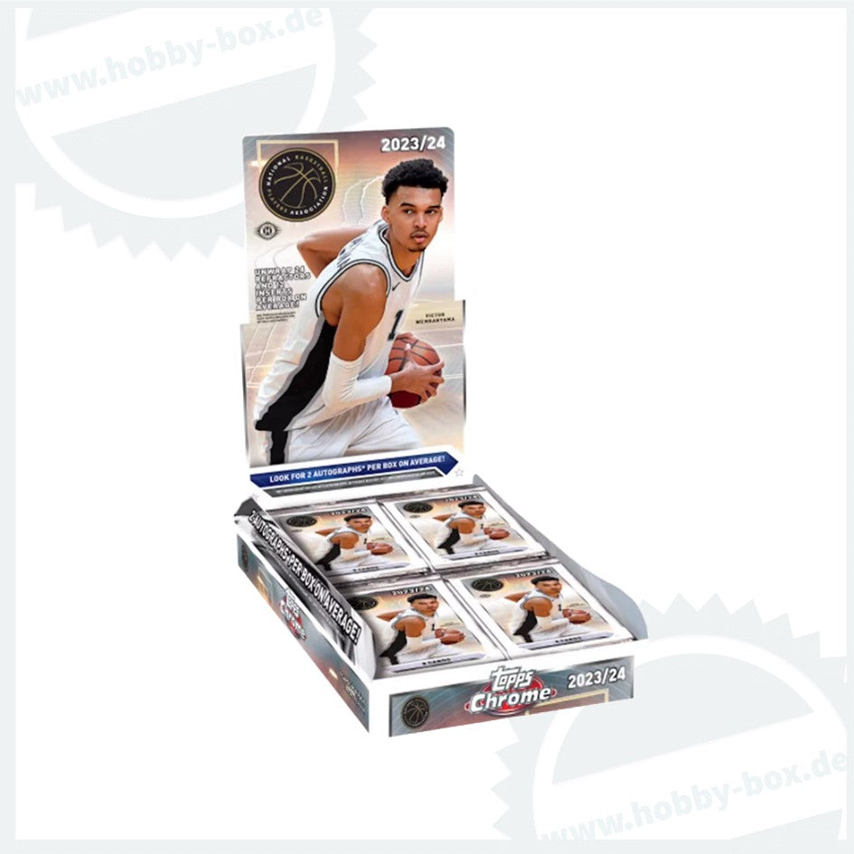 23-24 Topps Chrome Basketball Hobby Box basketball nba trading cards Topps
