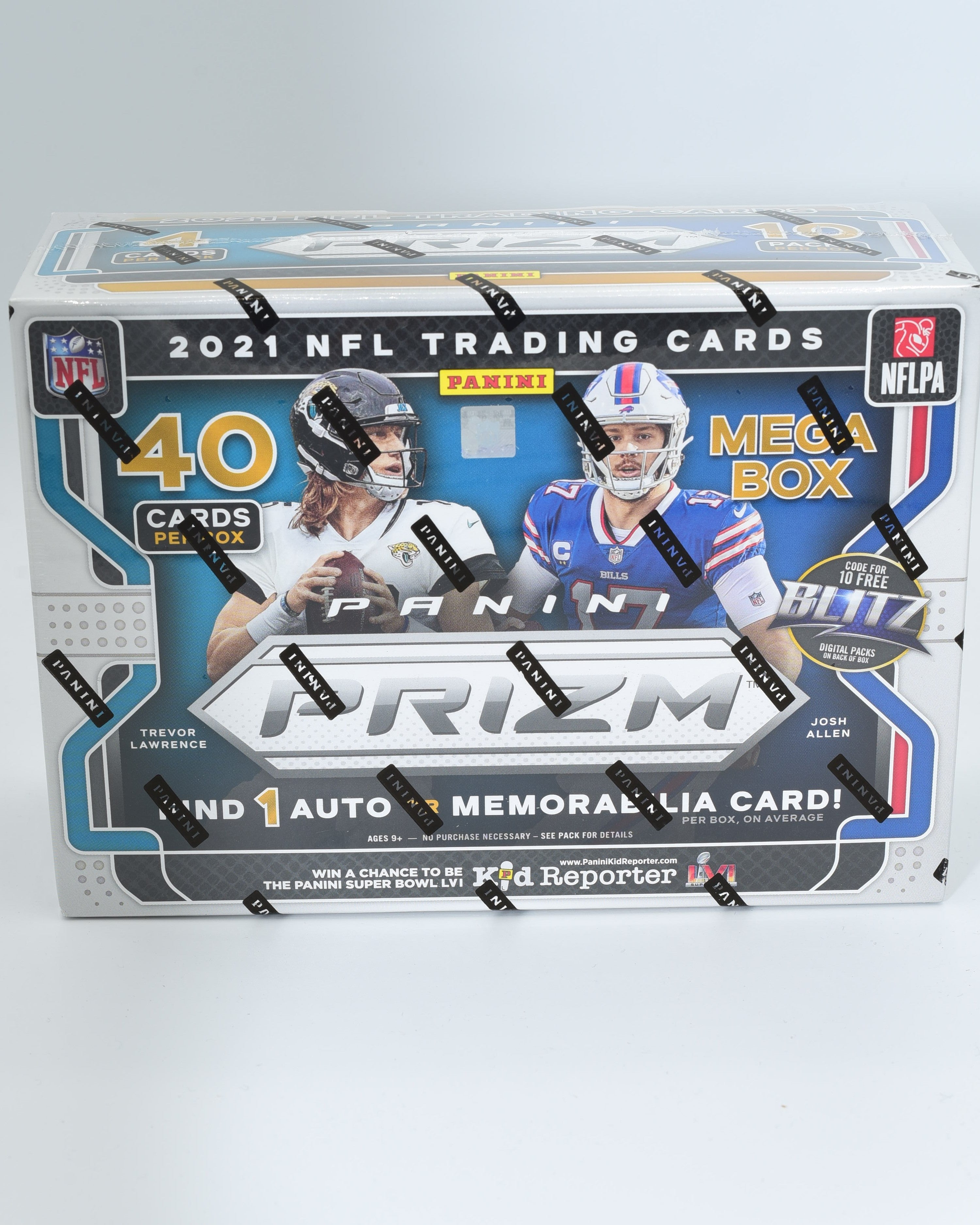 2021 Panini Prizm Football Mega Box (1 Autogramm oder 1